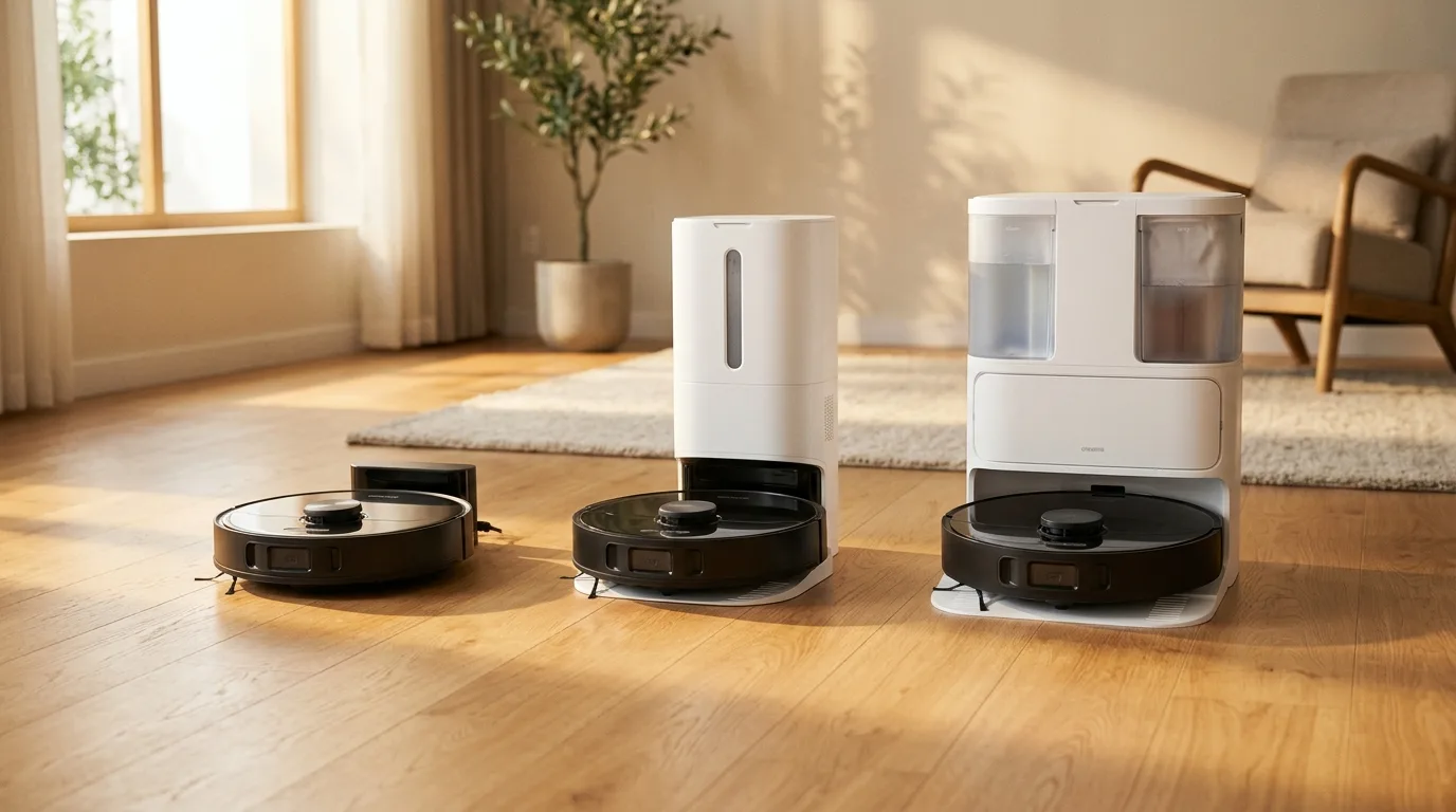 Dreame D10s Ultra, D10 Plus und D9 Max nebeneinander – Dreame Mittelklasse-Serie im Direktvergleich 2026
